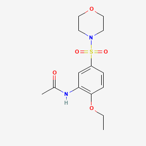 molecular formula C14H20N2O5S B4396041 N-[2-ETHOXY-5-(MORPHOLINE-4-SULFONYL)PHENYL]ACETAMIDE 