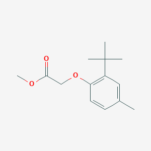 molecular formula C14H20O3 B4396166 Methyl 2-(2-tert-butyl-4-methylphenoxy)acetate 