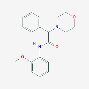 molecular formula C19H22N2O3 B4396254 N-(2-methoxyphenyl)-2-(4-morpholinyl)-2-phenylacetamide 