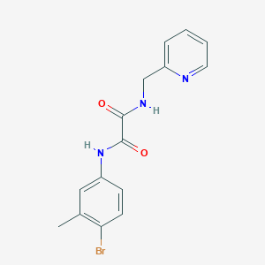 molecular formula C15H14BrN3O2 B4396258 N'-(4-bromo-3-methylphenyl)-N-(pyridin-2-ylmethyl)oxamide 