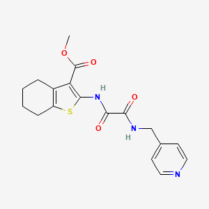 molecular formula C18H19N3O4S B4396299 methyl 2-({oxo[(4-pyridinylmethyl)amino]acetyl}amino)-4,5,6,7-tetrahydro-1-benzothiophene-3-carboxylate 