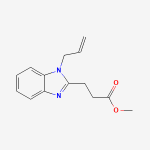 molecular formula C14H16N2O2 B4396352 methyl 3-(1-allyl-1H-benzimidazol-2-yl)propanoate 