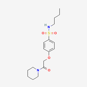 molecular formula C17H26N2O4S B4396374 N-butyl-4-(2-oxo-2-piperidin-1-ylethoxy)benzenesulfonamide 