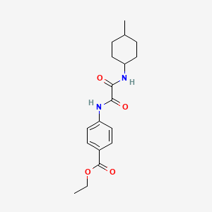 molecular formula C18H24N2O4 B4396433 Ethyl 4-[[2-[(4-methylcyclohexyl)amino]-2-oxoacetyl]amino]benzoate 