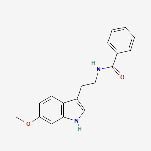molecular formula C18H18N2O2 B4396467 N-[2-(6-methoxy-1H-indol-3-yl)ethyl]benzamide 