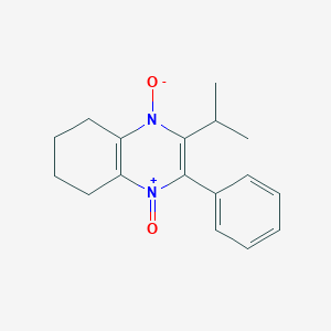 molecular formula C17H20N2O2 B4396551 4-Oxido-2-phenyl-3-propan-2-yl-5,6,7,8-tetrahydroquinoxalin-1-ium 1-oxide 