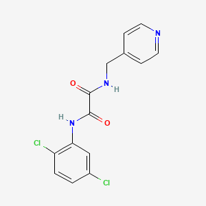 molecular formula C14H11Cl2N3O2 B4396571 N~1~-(2,5-DICHLOROPHENYL)-N~2~-(4-PYRIDYLMETHYL)ETHANEDIAMIDE 