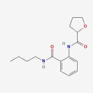 molecular formula C16H22N2O3 B4396591 N-[2-(butylcarbamoyl)phenyl]oxolane-2-carboxamide 