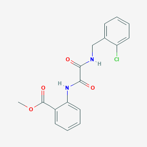 molecular formula C17H15ClN2O4 B4396609 METHYL 2-({2-[(2-CHLOROBENZYL)AMINO]-2-OXOACETYL}AMINO)BENZOATE 