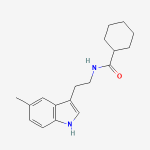 molecular formula C18H24N2O B4396617 N-[2-(5-methyl-1H-indol-3-yl)ethyl]cyclohexanecarboxamide 