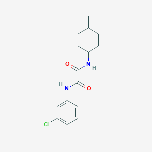 molecular formula C16H21ClN2O2 B4396638 N'-(3-chloro-4-methylphenyl)-N-(4-methylcyclohexyl)oxamide 