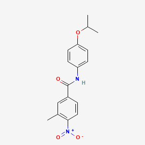 molecular formula C17H18N2O4 B4396749 N-(4-isopropoxyphenyl)-3-methyl-4-nitrobenzamide 