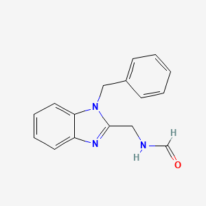 molecular formula C16H15N3O B4396946 N-[(1-benzyl-1H-benzimidazol-2-yl)methyl]formamide 