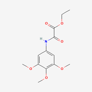 molecular formula C13H17NO6 B4396956 ETHYL [(3,4,5-TRIMETHOXYPHENYL)CARBAMOYL]FORMATE 