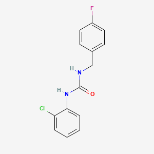 molecular formula C14H12ClFN2O B4397093 N-(2-chlorophenyl)-N'-(4-fluorobenzyl)urea 