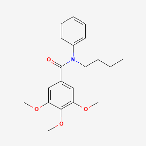 molecular formula C20H25NO4 B4397154 N-butyl-3,4,5-trimethoxy-N-phenylbenzamide 