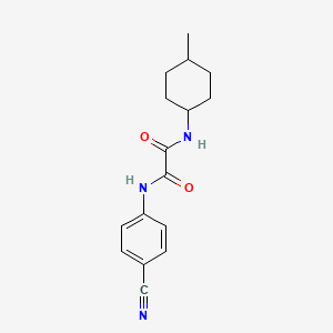molecular formula C16H19N3O2 B4397157 N'-(4-cyanophenyl)-N-(4-methylcyclohexyl)oxamide 