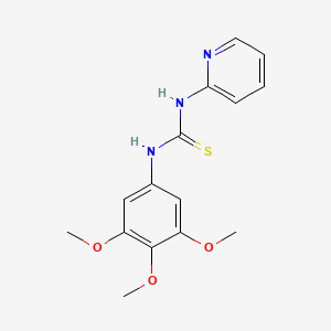 molecular formula C15H17N3O3S B4397199 N-(2-PYRIDYL)-N'-(3,4,5-TRIMETHOXYPHENYL)THIOUREA 