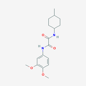 molecular formula C17H24N2O4 B4397240 N~1~-(3,4-DIMETHOXYPHENYL)-N~2~-(4-METHYLCYCLOHEXYL)ETHANEDIAMIDE 