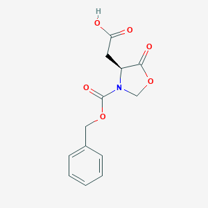 molecular formula C13H13NO6 B043973 (S)-(+)-3-(苄氧羰基)-5-氧代-4-恶唑烷乙酸 CAS No. 23632-66-8