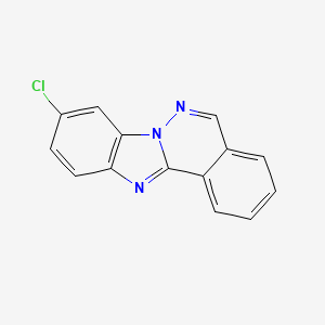 molecular formula C14H8ClN3 B4397474 9-chlorobenzimidazo[2,1-a]phthalazine 