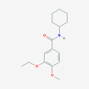 molecular formula C16H23NO3 B4397600 N-cyclohexyl-3-ethoxy-4-methoxybenzamide 