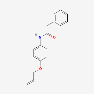 molecular formula C17H17NO2 B4397631 N-[4-(allyloxy)phenyl]-2-phenylacetamide 