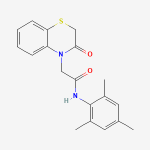 molecular formula C19H20N2O2S B4397696 N-mesityl-2-(3-oxo-2,3-dihydro-4H-1,4-benzothiazin-4-yl)acetamide 