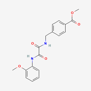 molecular formula C18H18N2O5 B4397730 Methyl 4-[[[2-(2-methoxyanilino)-2-oxoacetyl]amino]methyl]benzoate 