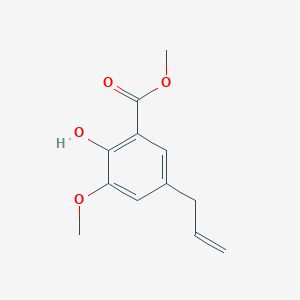 molecular formula C12H14O4 B043978 Methyl 5-allyl-3-methoxysalicylate CAS No. 85614-43-3