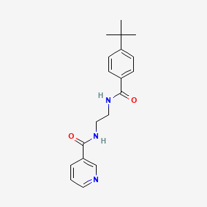 molecular formula C19H23N3O2 B4397808 N-{2-[(4-tert-butylbenzoyl)amino]ethyl}nicotinamide 