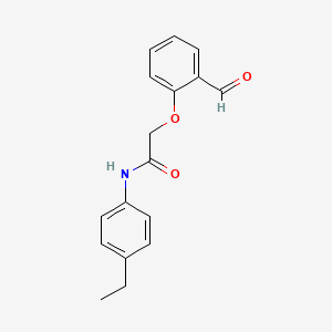 molecular formula C17H17NO3 B4397838 N-(4-ethylphenyl)-2-(2-formylphenoxy)acetamide 