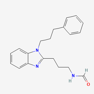 molecular formula C20H23N3O B4397850 N-[3-[1-(3-phenylpropyl)benzimidazol-2-yl]propyl]formamide 