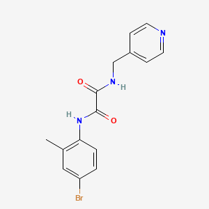 molecular formula C15H14BrN3O2 B4397892 N'-(4-bromo-2-methylphenyl)-N-(pyridin-4-ylmethyl)oxamide 