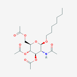 Heptyl 2-acetamido-3,4,6-tri-O-acetyl-2-deoxy-beta-D-glucopyranoside