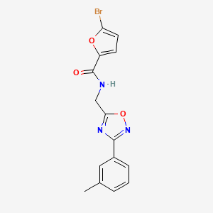 molecular formula C15H12BrN3O3 B4397978 5-bromo-N-{[3-(3-methylphenyl)-1,2,4-oxadiazol-5-yl]methyl}-2-furamide 