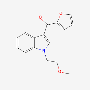 molecular formula C16H15NO3 B4398057 furan-2-yl[1-(2-methoxyethyl)-1H-indol-3-yl]methanone 