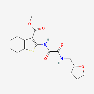 molecular formula C17H22N2O5S B4398071 methyl 2-({oxo[(tetrahydro-2-furanylmethyl)amino]acetyl}amino)-4,5,6,7-tetrahydro-1-benzothiophene-3-carboxylate 