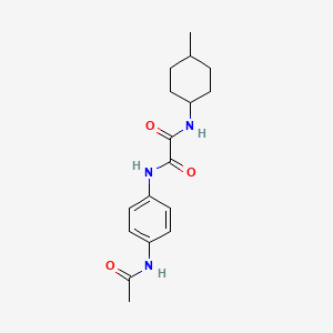 molecular formula C17H23N3O3 B4398261 N-(4-ACETAMIDOPHENYL)-N'-(4-METHYLCYCLOHEXYL)ETHANEDIAMIDE 