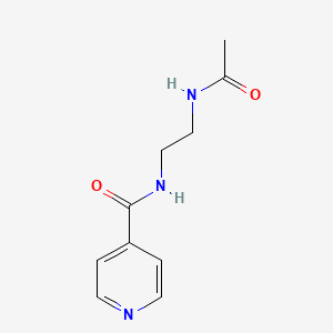 molecular formula C10H13N3O2 B4398278 N-(2-acetamidoethyl)pyridine-4-carboxamide 