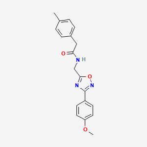 molecular formula C19H19N3O3 B4398323 N-{[3-(4-methoxyphenyl)-1,2,4-oxadiazol-5-yl]methyl}-2-(4-methylphenyl)acetamide 