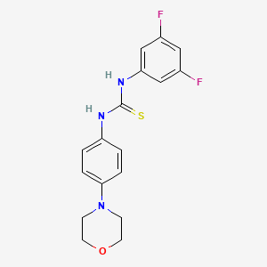 molecular formula C17H17F2N3OS B4398334 N-(3,5-difluorophenyl)-N'-[4-(4-morpholinyl)phenyl]thiourea 