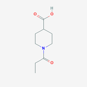 molecular formula C9H15NO3 B043984 1-Propionyl-4-piperidinecarboxylic acid CAS No. 117705-17-6