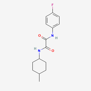 molecular formula C15H19FN2O2 B4398498 N'-(4-fluorophenyl)-N-(4-methylcyclohexyl)oxamide 