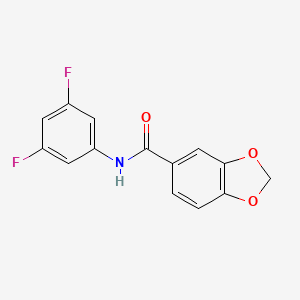 molecular formula C14H9F2NO3 B4398512 N-(3,5-difluorophenyl)-1,3-benzodioxole-5-carboxamide 