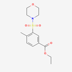 molecular formula C14H19NO5S B4398513 ethyl 4-methyl-3-(4-morpholinylsulfonyl)benzoate 