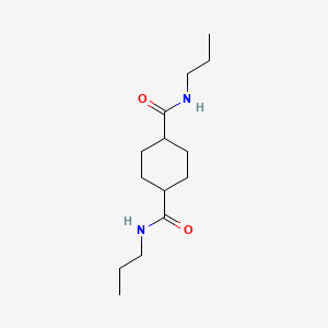 molecular formula C14H26N2O2 B4398548 N,N'-dipropylcyclohexane-1,4-dicarboxamide 
