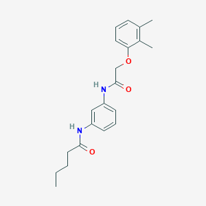 molecular formula C21H26N2O3 B4398664 N-(3-{[2-(2,3-dimethylphenoxy)acetyl]amino}phenyl)pentanamide 