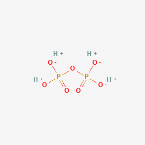 molecular formula H4O7P2 B043987 Pyrophosphoric acid CAS No. 2466-09-3