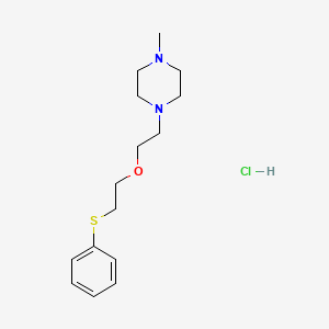 molecular formula C15H25ClN2OS B4398797 1-Methyl-4-[2-(2-phenylsulfanylethoxy)ethyl]piperazine;hydrochloride 